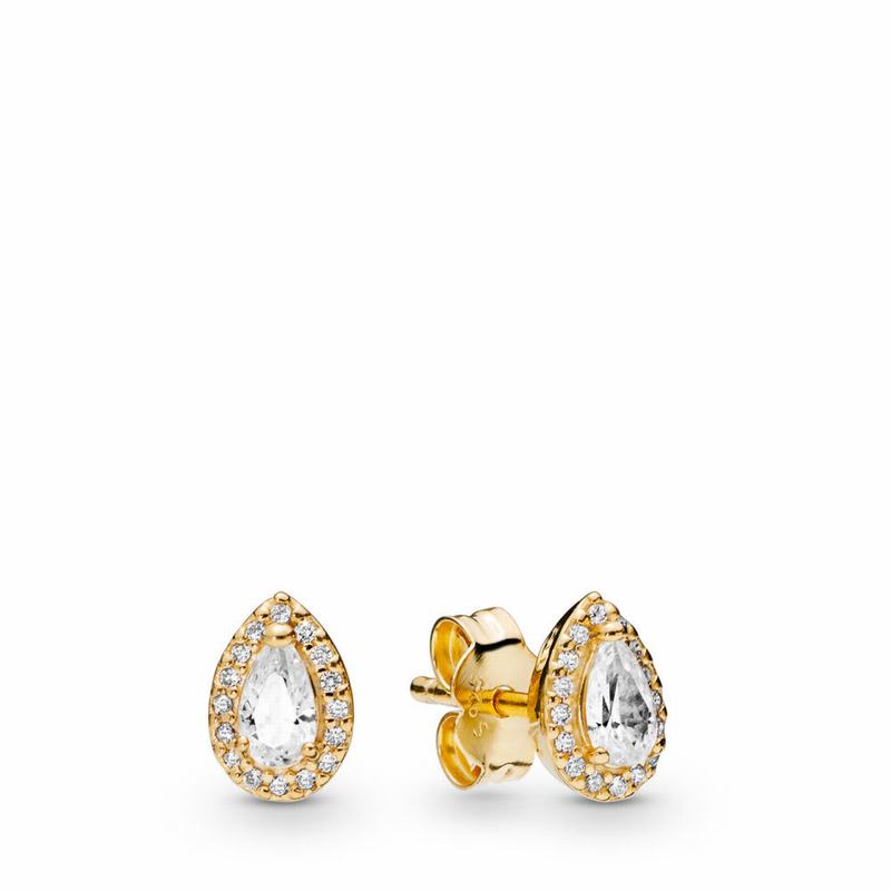 Pandora Shine™ Radiant Teardrop Stud Earrings Gold Egypt AD8139754